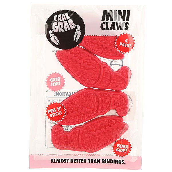 

Наклейки на сноуборд Crabgrab Mini Claw Red