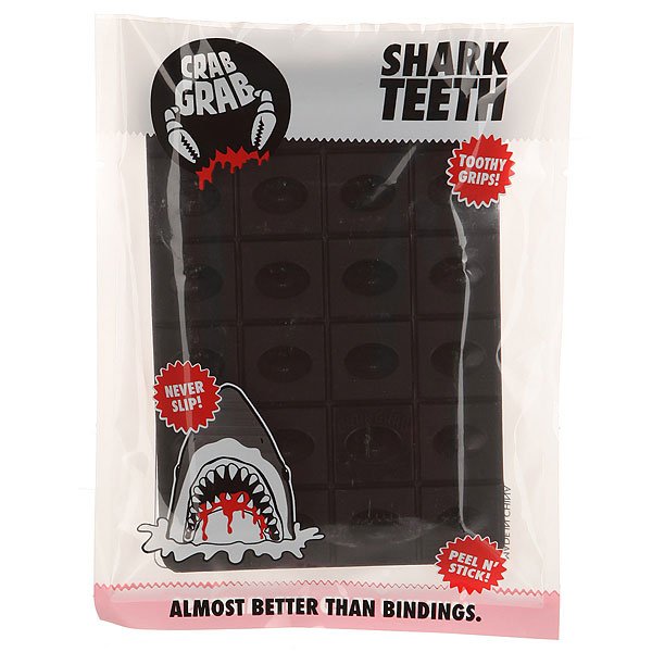 

Наклейки на сноуборд Crabgrab Shark Teeth Black