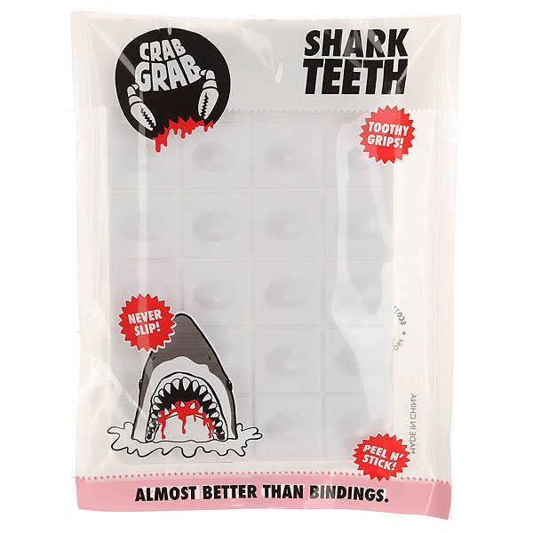 

Наклейки на сноуборд Crabgrab Shark Teeth White