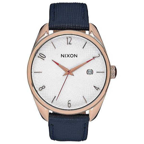 фото Кварцевые часы женские Nixon Bullet Leather Rose Gold/Navy