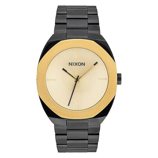 фото Кварцевые часы женские Nixon Catalyst Black/Gold