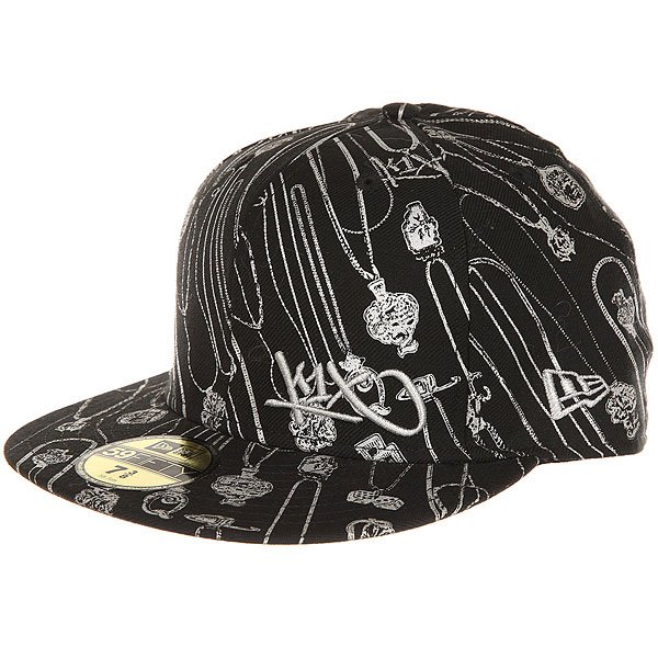 фото Бейсболка с прямым козырьком K1X Let The Chain Hang Low Cap Black/Silver