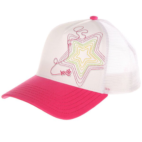 фото Бейсболка с сеткой женская K1X Shorty Fade Away Truck Cap Fuchsia/White