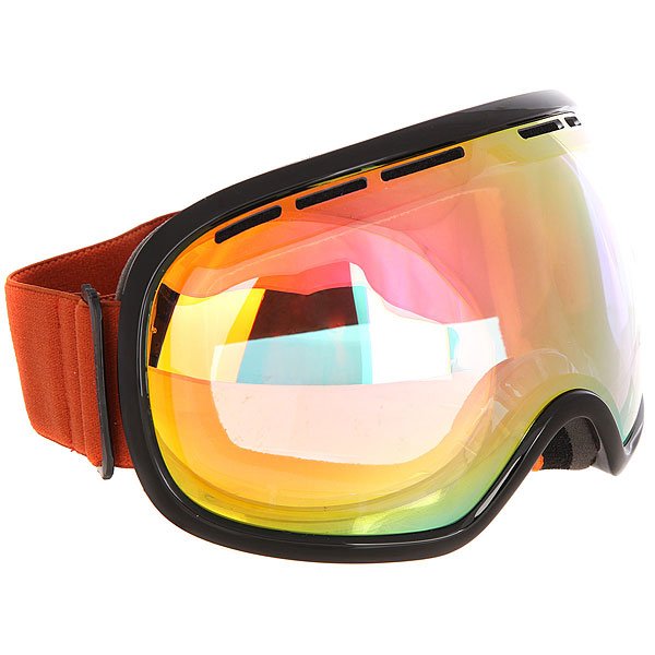 фото Маска для сноуборда Electric Fishbowl Black Gloss/Clear Chrome Orange