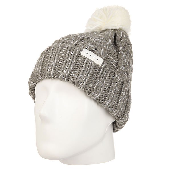 фото Шапка женская Neff Kaycee Beanie Grey/White