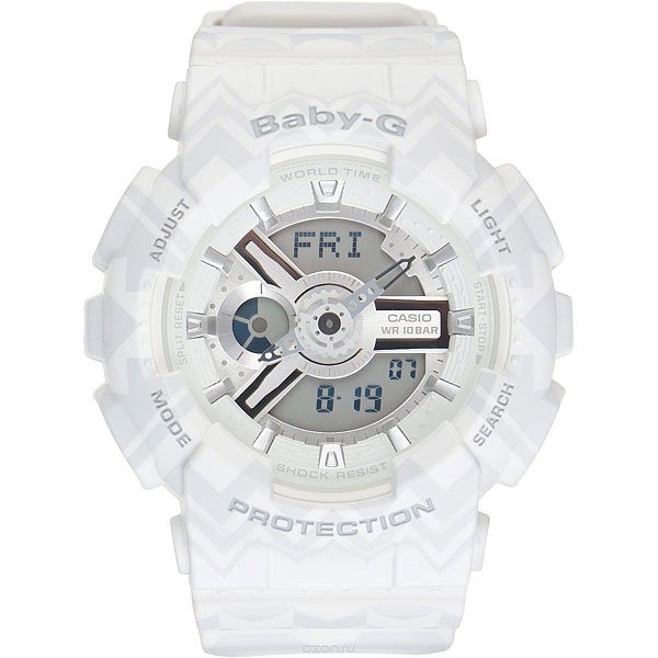 фото Кварцевые часы женские Casio G-Shock Baby-g 67046 Ba-110tp-7a White