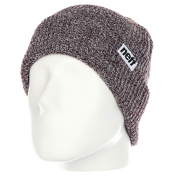 фото Шапка Neff Fold Heather Beanie Port/White