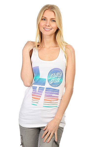 фото Майка женская Santa Cruz Sc Love Tank White