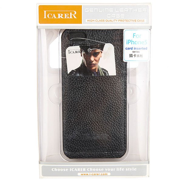 фото Чехол для iPhone 5 Icarer Card inserted series RIP502B Black