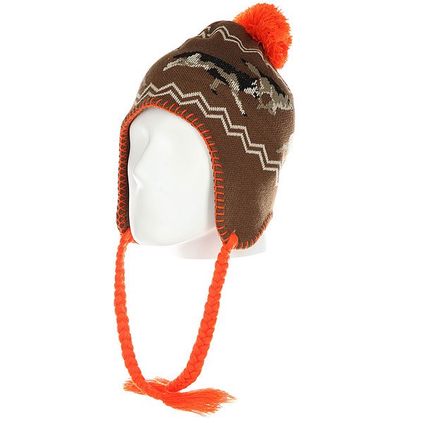 фото Шапка ушанка Ashbury Hunt Beanie Brown