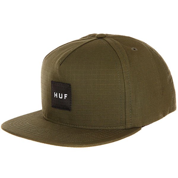 фото Бейсболка с прямым козырьком Huf Star Box Logo Green