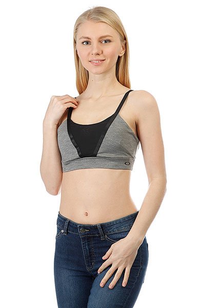 фото Топ женский Oakley Sessions Bra Athletic Heather Grey