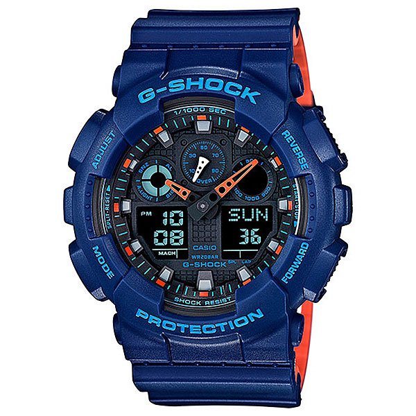 фото Электронные часы Casio G-Shock Ga-100l-2a Blue