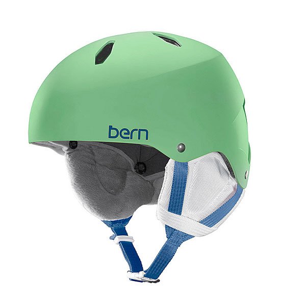 фото Шлем для сноуборда детский Bern Diabla Satin Lime Green/White Liner