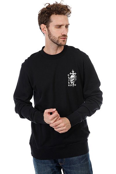 фото Толстовка классическая Quiksilver Skullcross Black