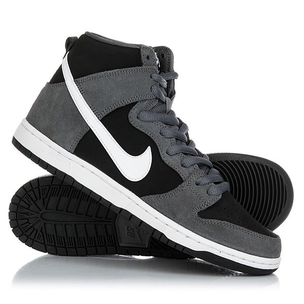 Nike Sb Zoom Dunk High Pro Dark Grey White Black