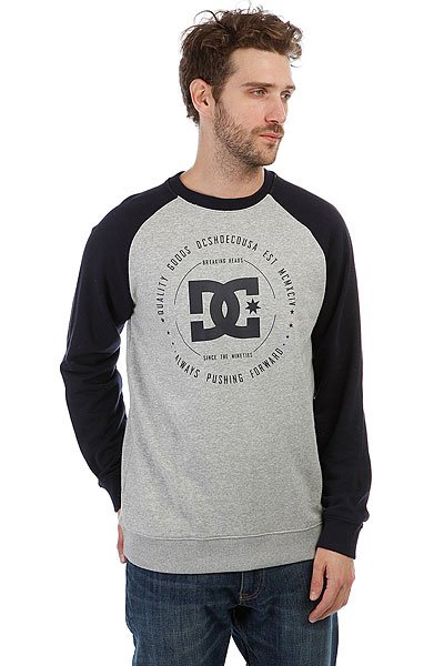 фото Толстовка классическая DC Rebuilt Raglan Dark Indigo/Heather