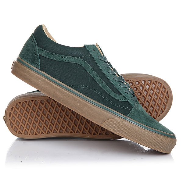 фото Кеды кроссовки низкие Vans Old Skool Reissue coated Green