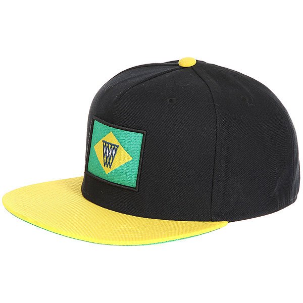 фото Бейсболка с прямым козырьком K1X Noh Brazil Snapback Cap Black/Yellow