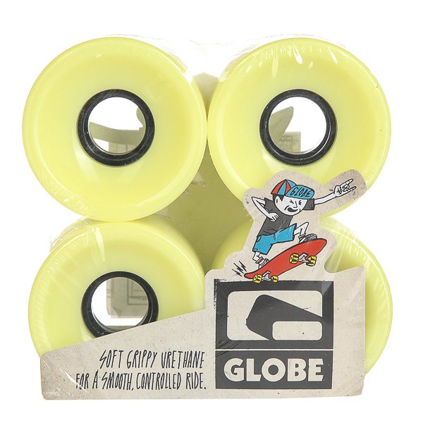 фото Колеса для скейтборда для лонгборда Globe Bantam Wheel Glow In The Dark 83A 62 mm