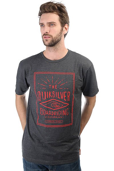 фото Футболка Quiksilver Doublelines Charcoal Heather