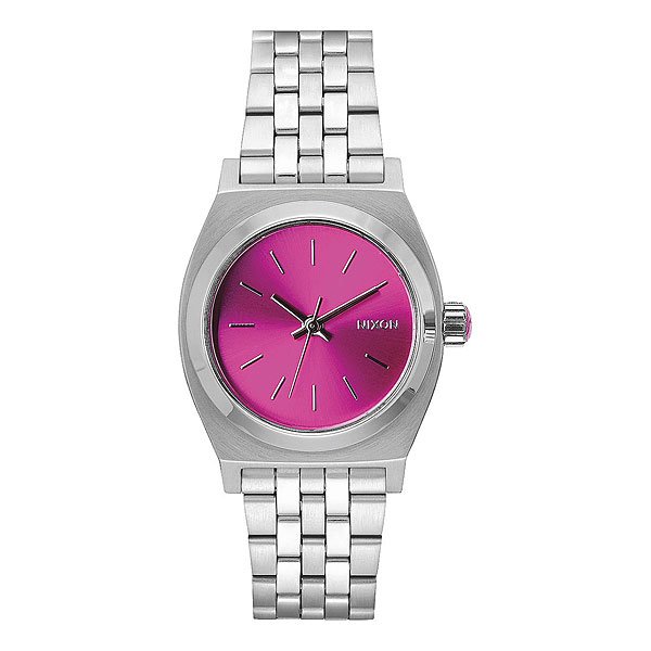 фото Кварцевые часы женские Nixon Medium Time Teller Pink Sunray