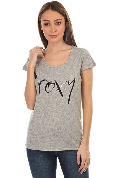 фото Футболка женская Roxy Bobbystraightup Heritage Heather