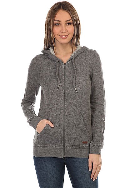 фото Толстовка классическая женская Roxy Signature Charcoal Heather