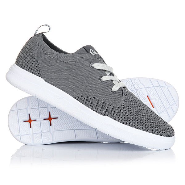 фото Кеды кроссовки низкие Quiksilver Shorbrkstreknit Grey/White