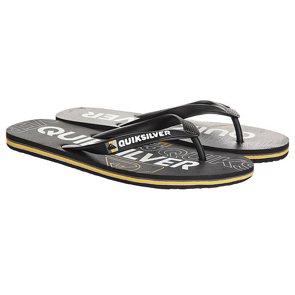 фото Вьетнамки Quiksilver Molokai Nitro Black/Orange