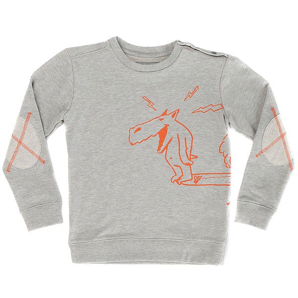 фото Толстовка классическая детская Quiksilver Surfingdogboy Light Grey Heather