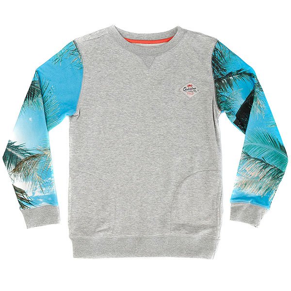 фото Толстовка свитшот детская Quiksilver Grabangoyouth Light Grey Heather