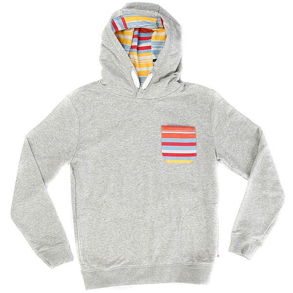 фото Толстовка классическая детская Quiksilver Swellhoodieyth Light Grey Heather