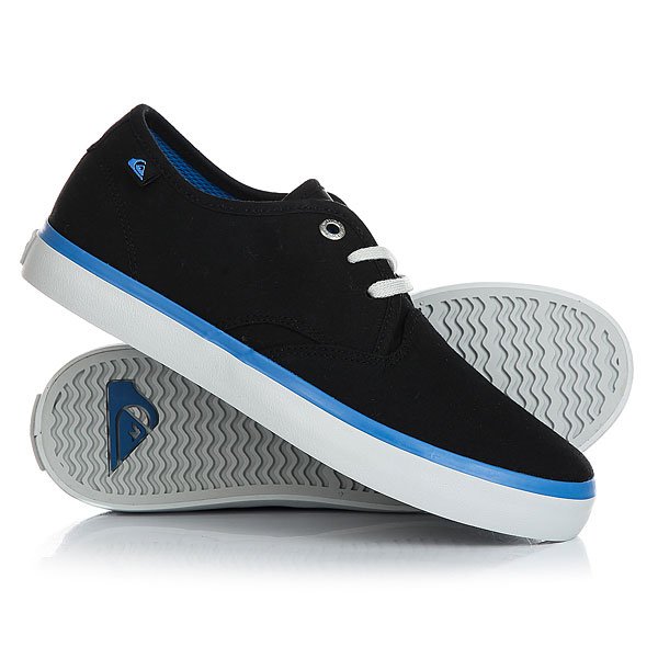 фото Кеды кроссовки низкие детские Quiksilver Shorebreak Black Blue Grey