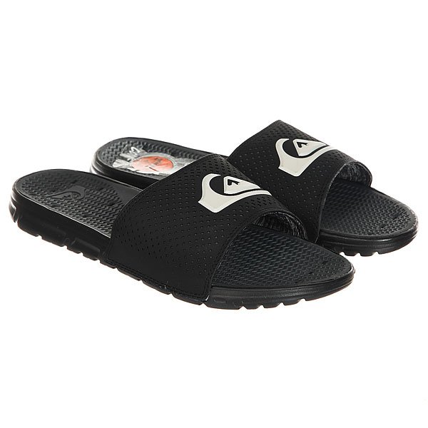 фото Шлепанцы Quiksilver Amphibian Slide Black White