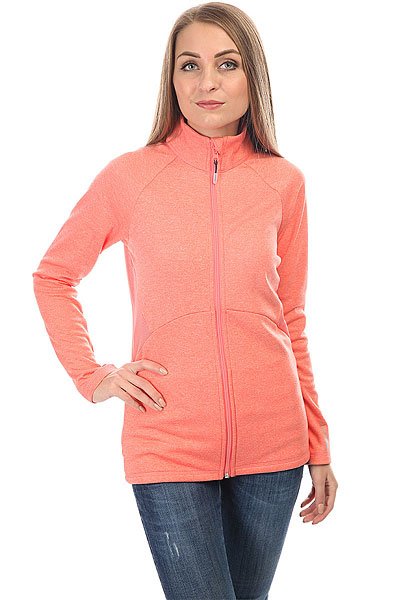 фото Толстовка классическая женская Roxy Dailyrun Fleece Shell Pink