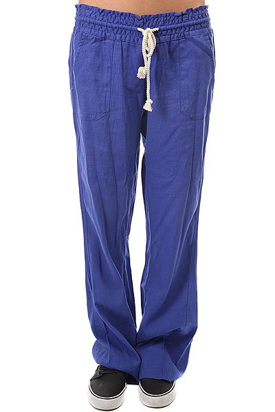 фото Штаны широкие женские Roxy Oceanside Pant Royal Blue