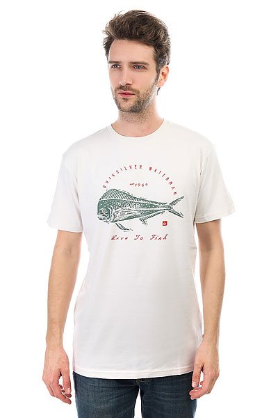 фото Футболка Quiksilver Livetofish Oatmeal Heather