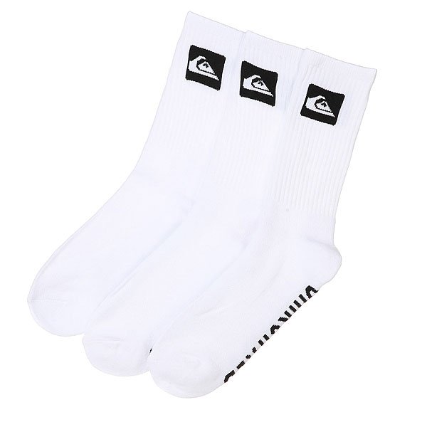 фото Носки средние Quiksilver 3 Pack Crew White