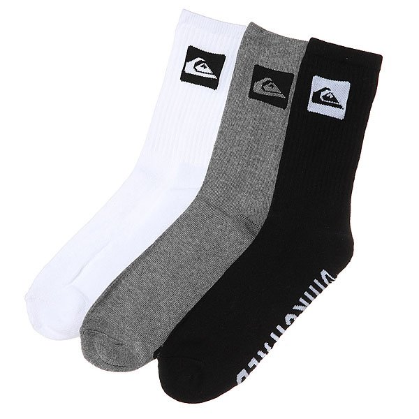 

Носки средние Quiksilver 3 Pack Crew Assorted