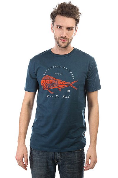 фото Футболка Quiksilver Livetofish Major Blue