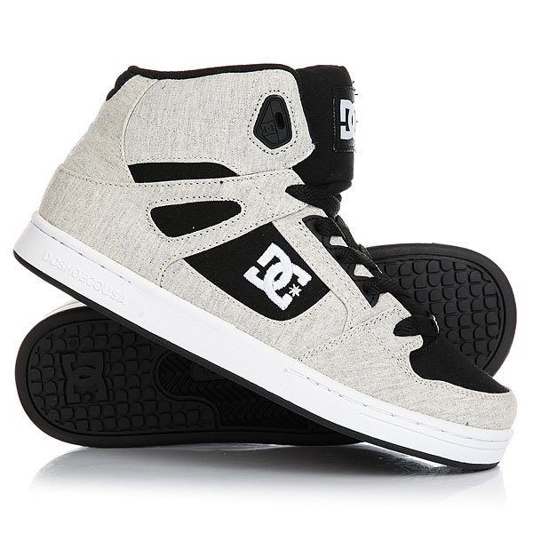 фото Кеды кроссовки высокие детские DC Rebound Tx Se Black/White/Black