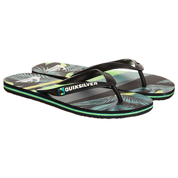 фото Вьетнамки Quiksilver Molokaislashprt Black/Green