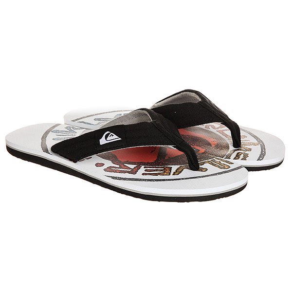 фото Вьетнамки Quiksilver Molokai Layback Black/White/Red