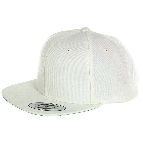 фото Бейсболка с прямым козырьком Yupoong Classic Snapback White