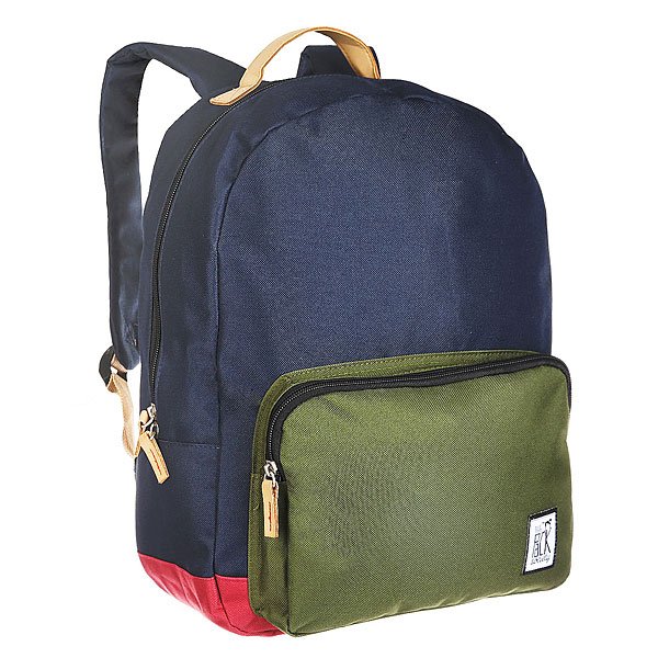 фото Рюкзак городской The Pack Society Classic Backpack Midnight Blue/Forest Green/Burgundy-26