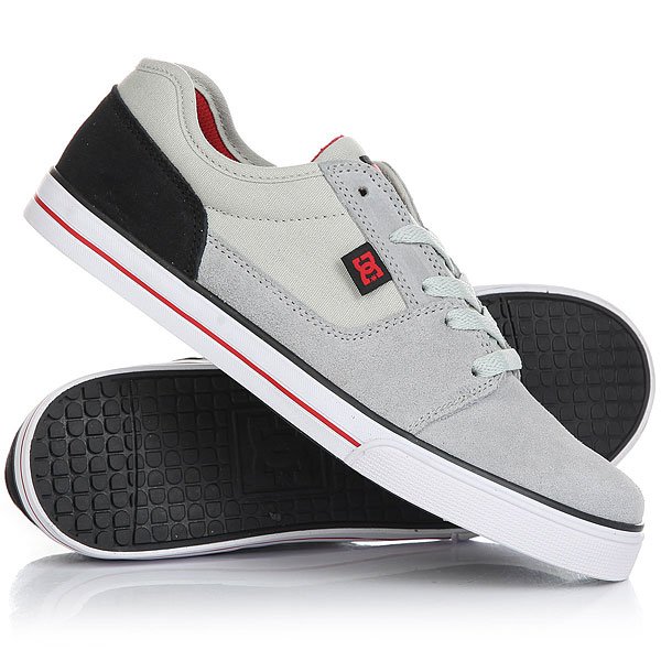 фото Кеды кроссовки низкие детские DC Tonik Grey/Black/Red