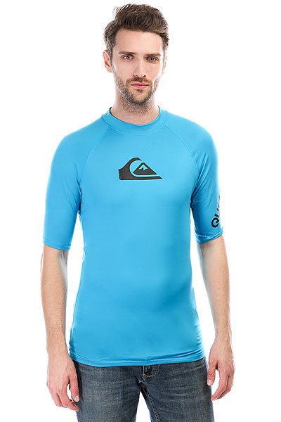 фото Гидрофутболка Quiksilver All Time Ss Blue Danube