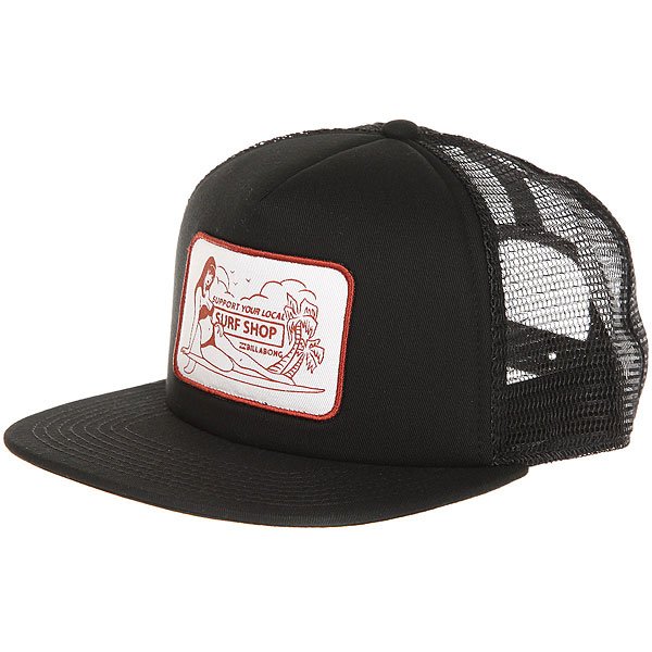 фото Бейсболка с сеткой Billabong Support Trucker Black