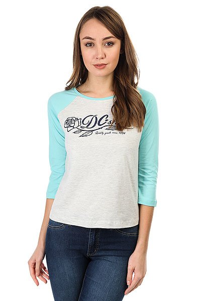 фото Лонгслив женский DC Shoes T-rose Raglan C Light Grey Heather